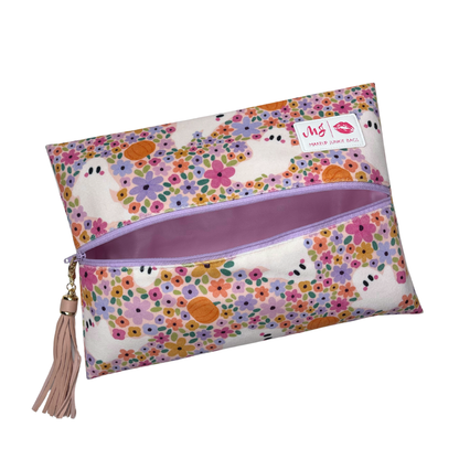 Boo-tiful Blooms Make Up Junkie Zipper Bag