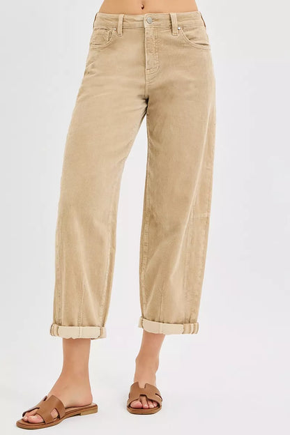 Corduroy Barrel Pants by Risen 