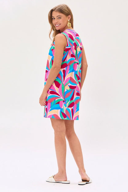 Lizzy Tank Dress in Royal Multi
