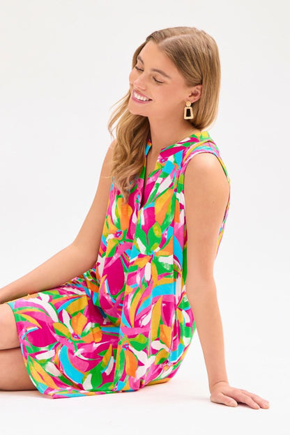 Lizzy Tank Dress in Multi