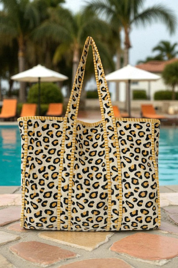 The Wild One Cheetah Print Tote Bag